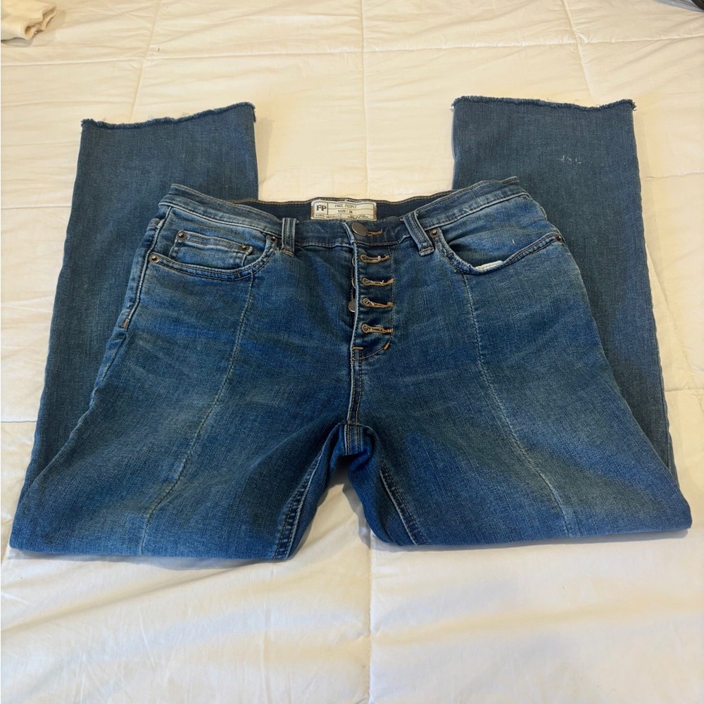 FP Movement by Free People Straight Leg Blue Jeans